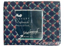 NEW Gainsborough Luxury Softouch Pillow Cases Pair Spencer 48x73cm Green Floral