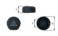 Gates RC247 Coolant Tank Cap Cooling System Fits Alpina BMW Mini Rolls-Royce