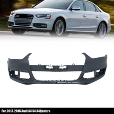 Fit For 2013-2016 Audi A4 S4 A4Quattro Primed Front Bumper Cover Plastic