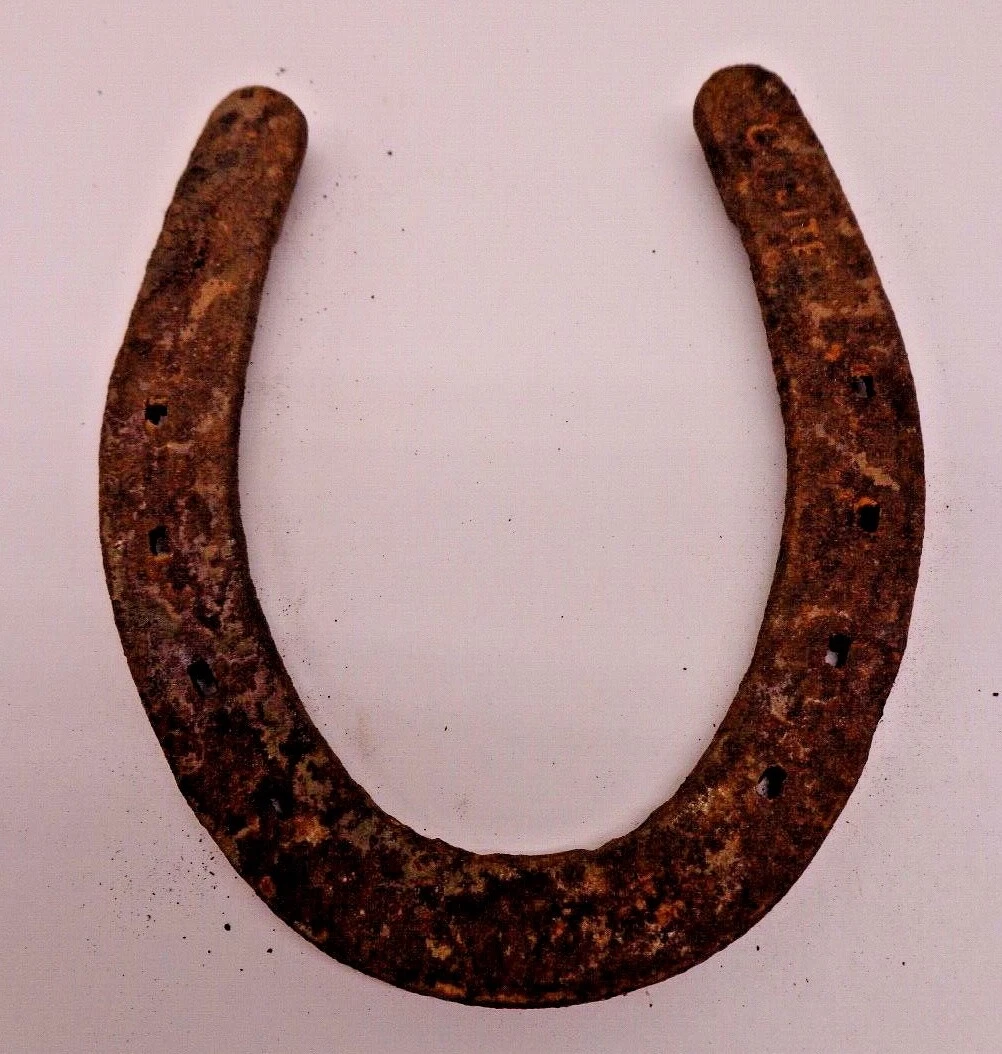 Used Horse Shoe Vintage Worn Rusty Decorative Rustic Western Decor Lucky Welding
