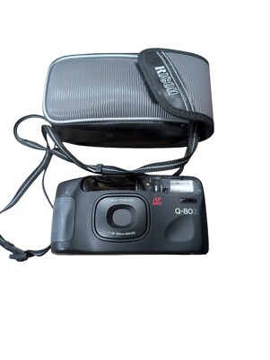Vtg Ricoh AF Multi Q-80Z 35mm Film f=38-80mm Macro Camera Black