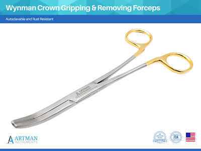 #ad Wynman Crown Gripping and Removing Forceps ARTMAN $19.99