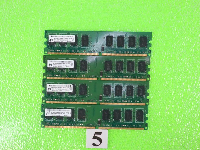 Micron MT16HTF25664AY 800J1 2GB DDR2 RAM Desktop Memory PC2 6400 800Mhz 