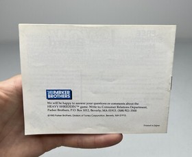 Nintendo NES Heavy Shreddin&rsquo; Original Box + Manual Only *Some Wear* *No Game*