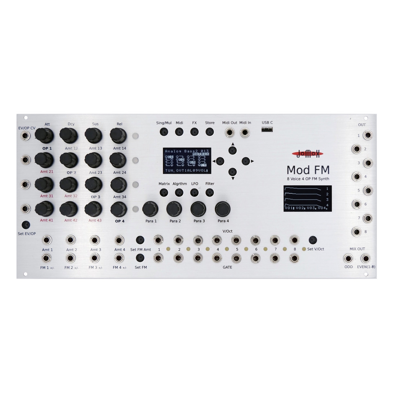 Jomox ModFM 8-голосовой синтезатор Eurorack FM