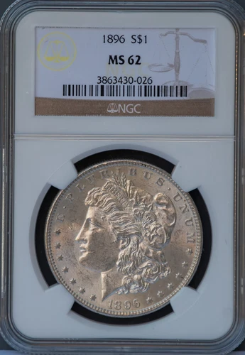 1896 Morgan Dollar NGC Certified MS62