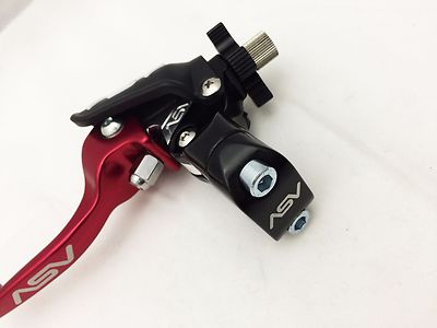 ASV F3 Shorty Red Front Brake And Clutch Lever Set For TRX300EX & TRX400EX