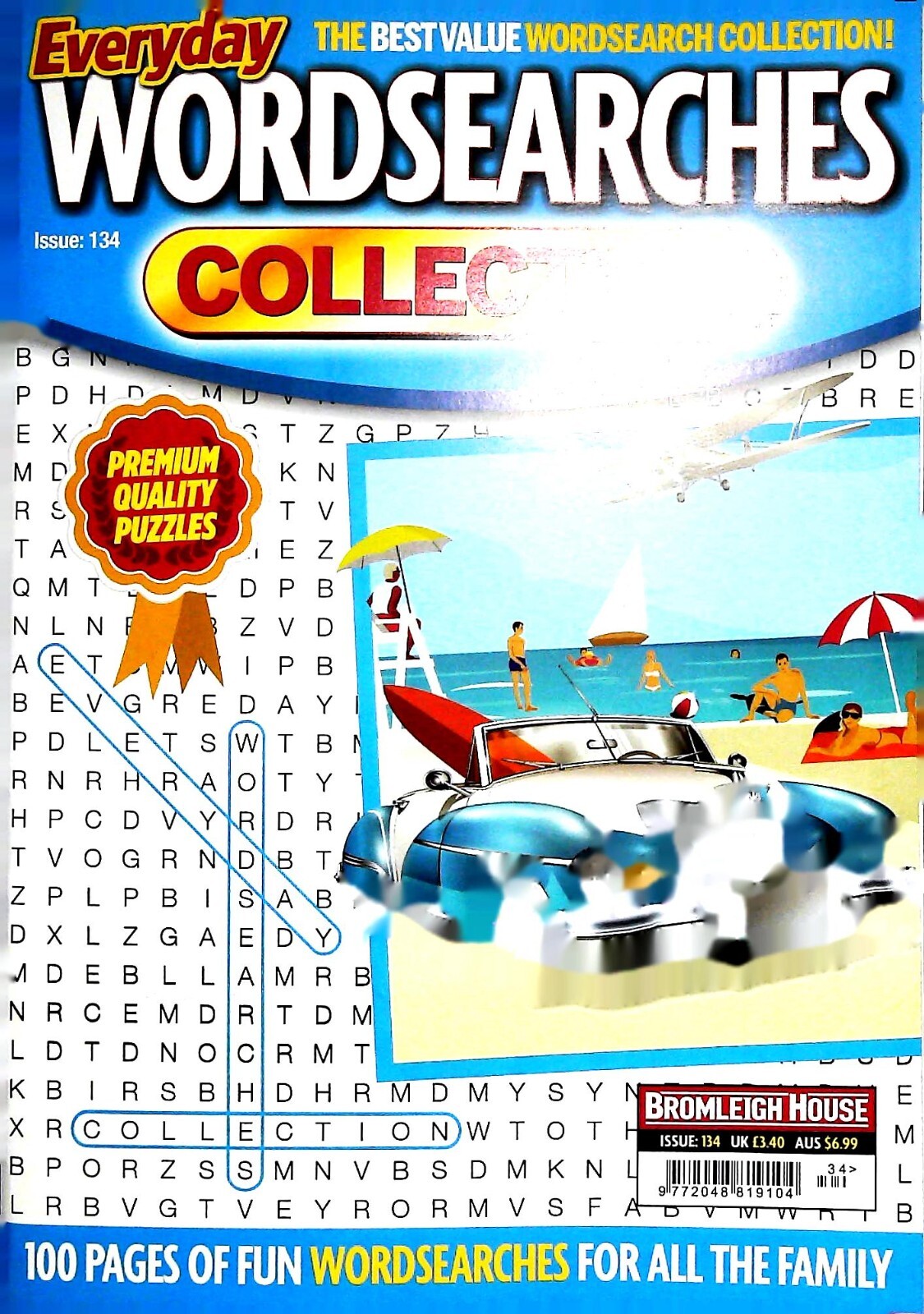 WORDSEARCH BOOK EVERYDAY PUZZLE MAGAZINE ISSUE 134 , 120 FUN PUZZLES