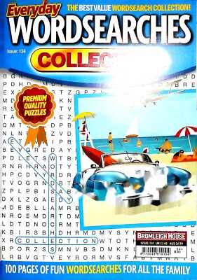 WORDSEARCH BOOK EVERYDAY PUZZLE MAGAZINE ISSUE 134 , 120 FUN PUZZLES