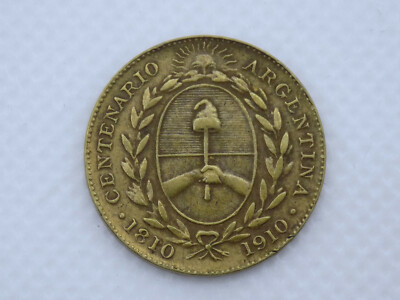 Original 1910 Argentina 100th Anniversary Token 