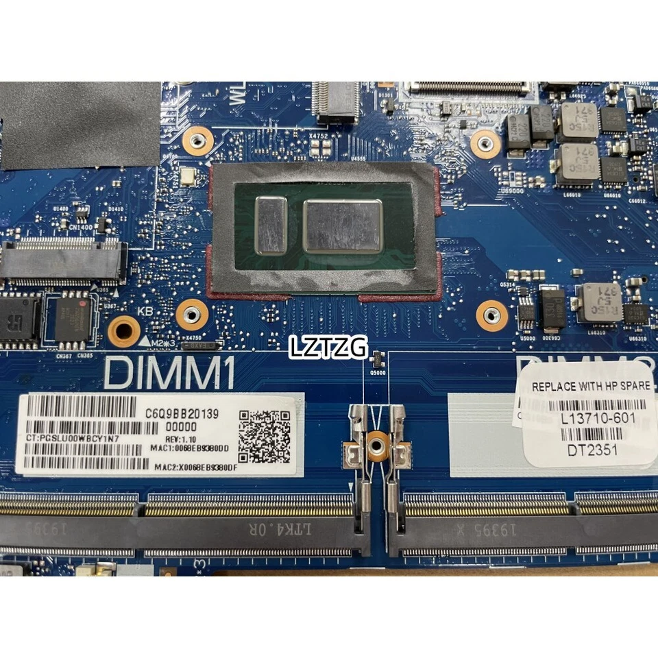 6050A2930901-MB-A01 For HP EliteBook 830 G5 Motherboard With I5-8250U/I5-8350U - Image 2 of 4