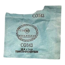 Germanow-Simon Mach (GS) CO343 Watch Crystal 18.6x14.9 NOS Part Flexo Timex