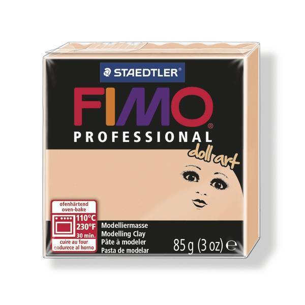Staedtler fimo professional doll Art, пластика для изготовления кукол, уп. 85г, цвет: непрозрачная камея (4007817803271)