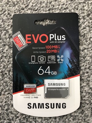 Evo Plus mit SD Adapter 64GB