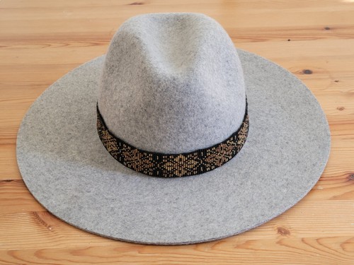 Western Seed Beaded Hat Band Fit Cowboy Hatband South West Black Gold Hat Band - Picture 2 of 5