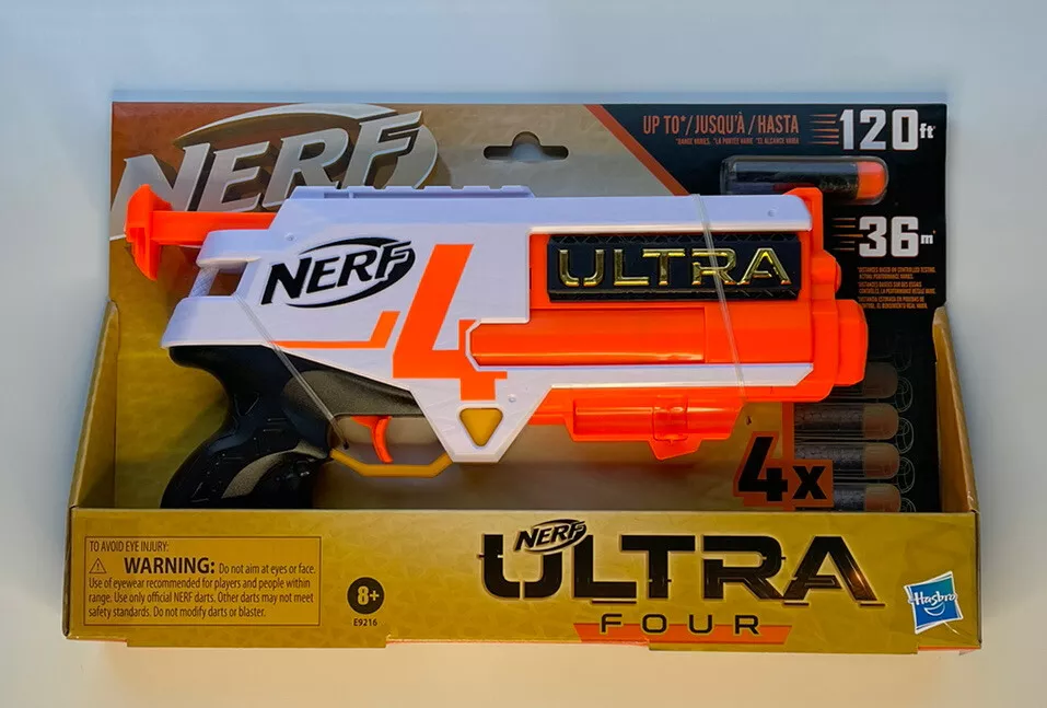 Nerf Ultra Four Blaster, Includes 4 Official Nerf Darts 