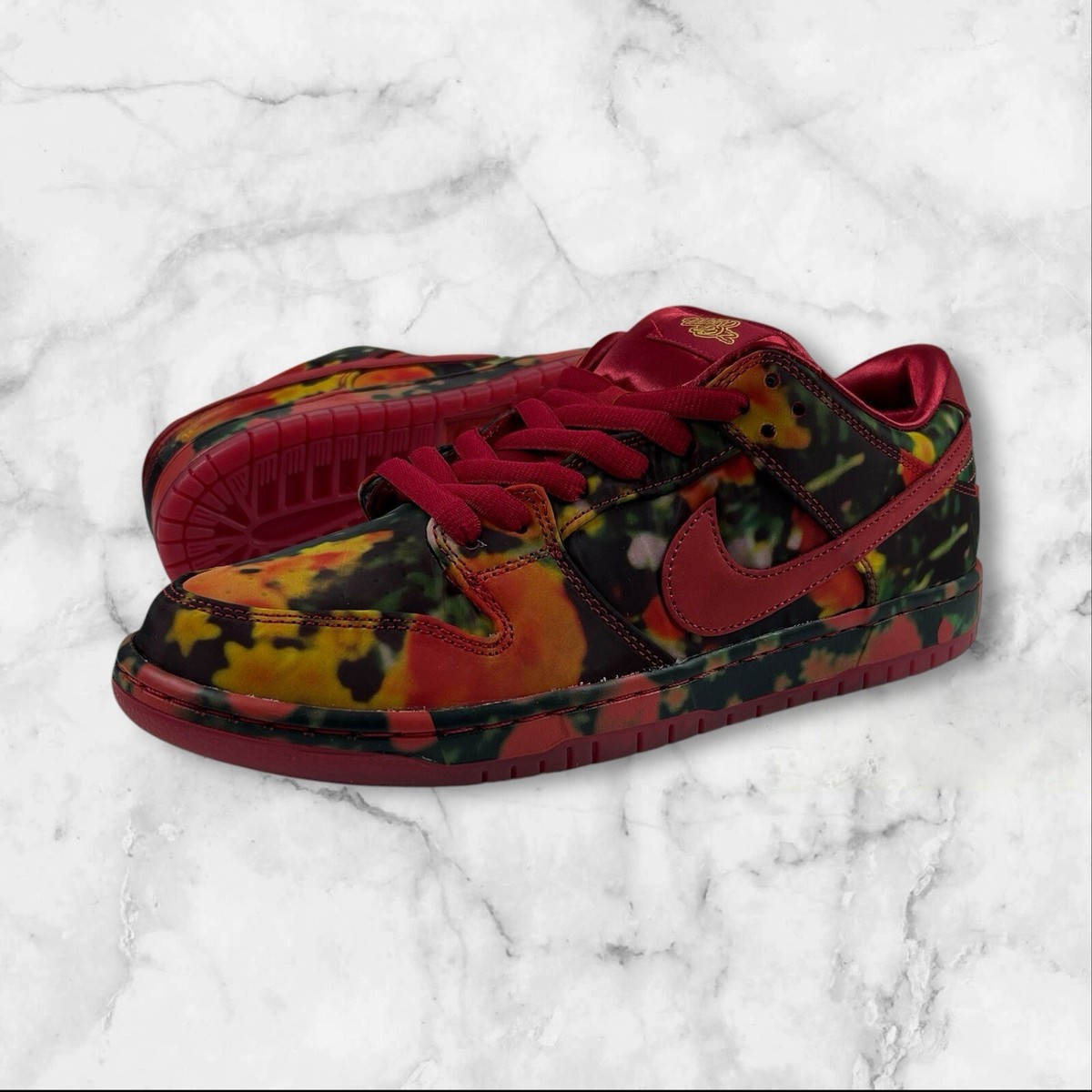 Nike SB Dunk Low Pro The Wizard Of Oz Poppy Field UK 10 FZ1291-60