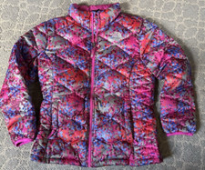 North Face Girls XL/TG 18 Pink/Purple/Blue 550 Jacket
