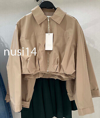 ★ZARA★ SHORT PLEATED JACKET ZARA NEW WOMAN PLEATED CROPPED JACKET TAUPE BROWN XS-XL 2753