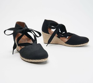 Vionic Tie Front Espadrille Wedges - Kaitlyn Size 8.5 | eBay