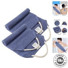 Invigorating Shower Back Scrubber - Double-Sided with Ergonomic Handles  2 Pack