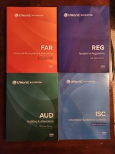 Uworld CPA 2025 set of 4 printed guides: core...