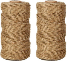 Natural Jute Twine, 656 Feet 1Mm Thin Rustic Twine String for Arts  Crafts, Gif