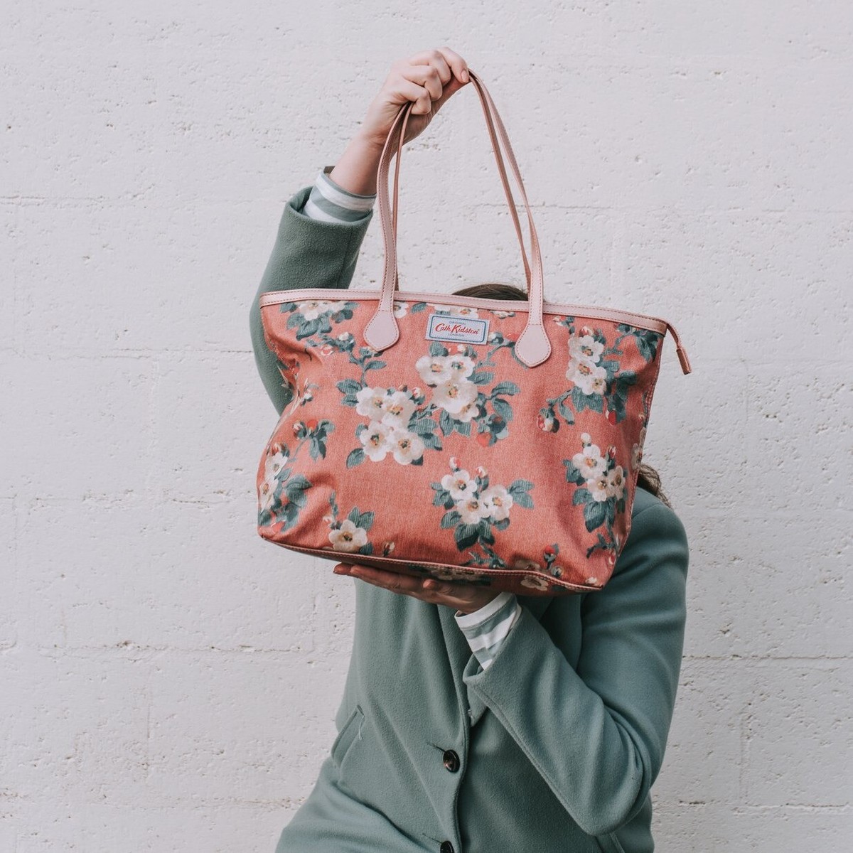 Cath Kidston Large Tote Bag Mayfield Blossom/Dust Pink