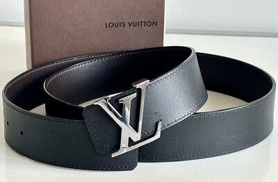 louis vuitton men's black belt