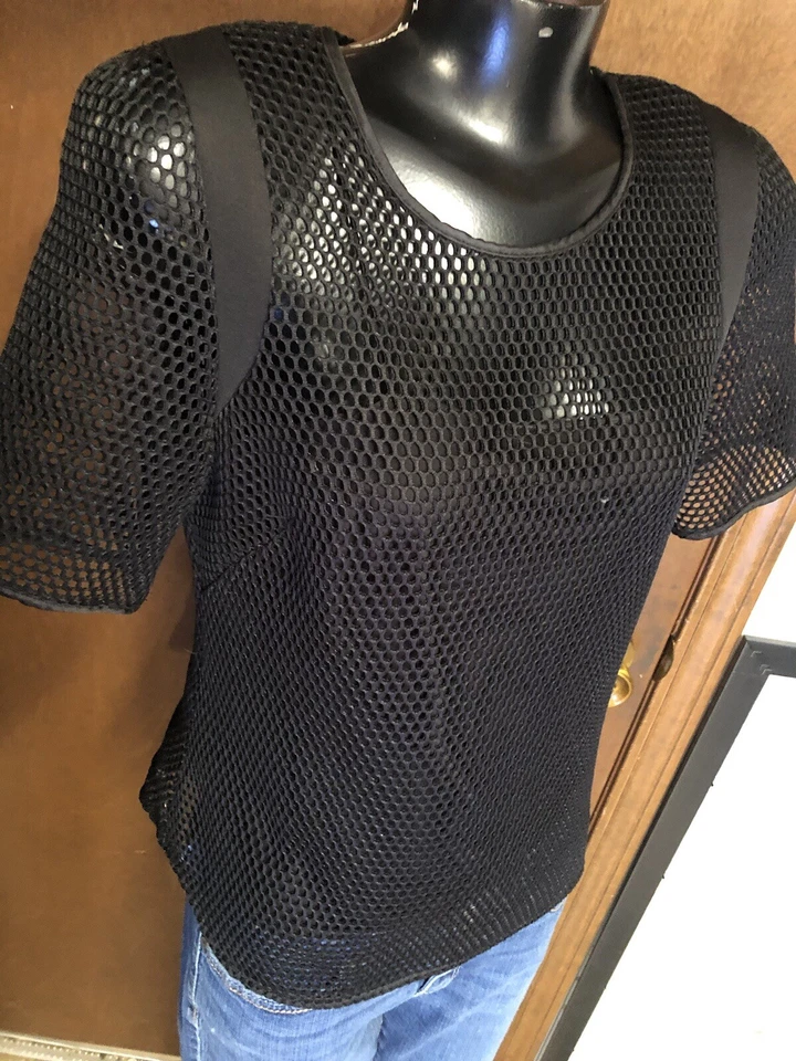 Camisa MILLY New York EE. UU. 2 piezas Combo Malla Negra + Correa de Espagueti Cami Top Mujer M Foto 2 de 4