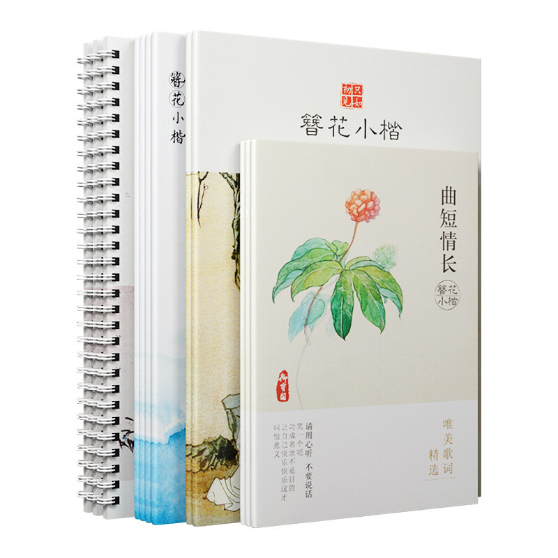 Zan Hua xiao ka handwriting pen Practice copybook 簪花小楷凹槽手写