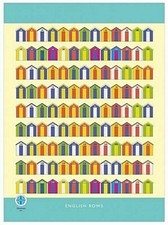 Beach Hut Tea Towel Coastal Seaside 100% Cotton T Towel 
