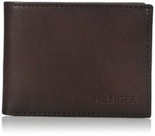 Tommy Hilfiger Men's Leather Credit Card Wallet Passcase Billfold 31TL22X005