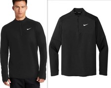 NIKE Dri-FIT Element Men's L 1/2 Zip Running Top Black DH4949-010 New