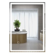 Dimmable Bathroom Mirror With Led Lights 3 Colors Memory Function