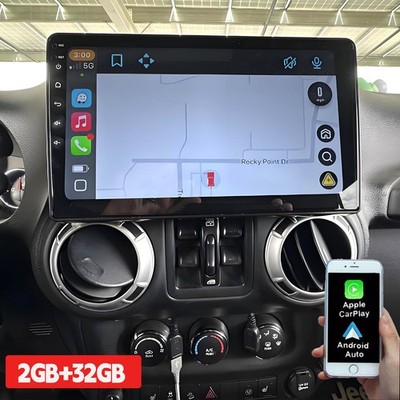 10.1'' For Jeep Wrangler JK 2007-2017 Apple Carplay Android 13 Radio GPS Navi FM