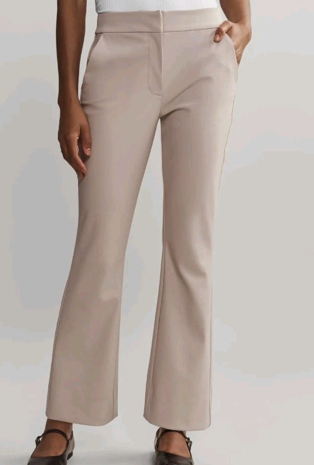 Rhone Women's Double Bonded Ankle Trouser Taupe Sz 4