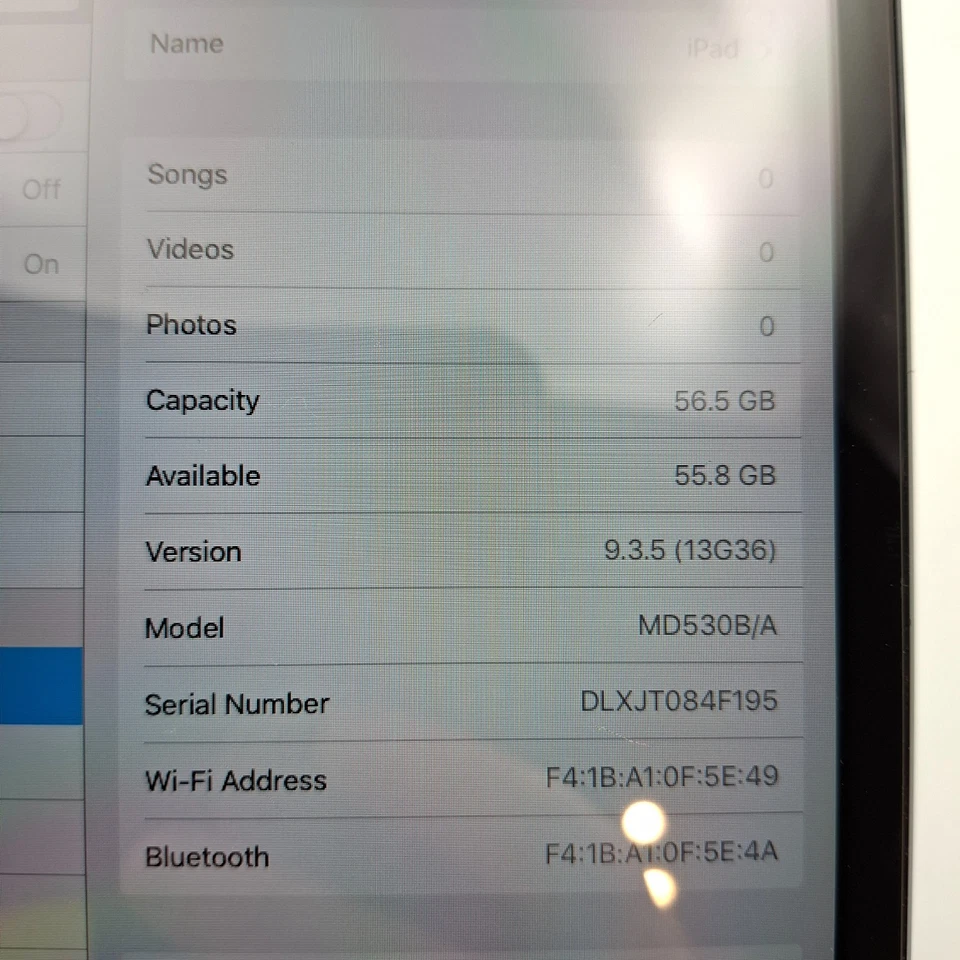 Apple iPad Mini 1st Gen 64GB Wi-Fi - Fully Working Spares/Repair Due To Age, photo 3 of 5