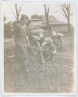 Antique Snapshot 1914-1919 Inter-State Touring Car & Spilled Tomatoes Near Barn — photo 1