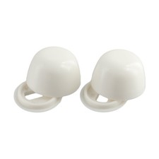 2 Pair Of Plastic Stinkpot Bolt Cover Toilet Anchor Screw Cap 3.50X3.50X2.00cm