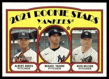 2021 Topps Heritage 2021 Rookie Stars - Yankees - Nick Nelson/Albert