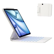 Edge Keyboard Case for iPad Air 13-inch M3/M2, 2025/2024  iPad Pearl White