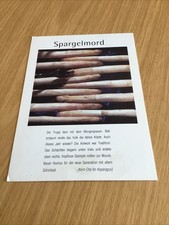 Gru&szlig;karte , Spargelmord , Spruchkarte ,                           E4