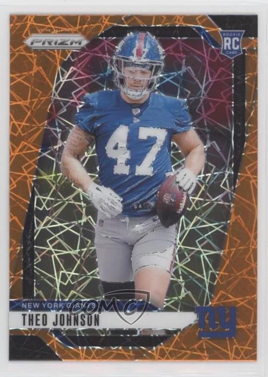 2024 Panini Prizm Rookies Lazer Prizm Theo Johnson #390 Rookie RC uk2