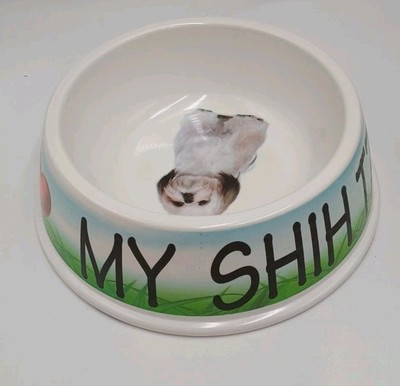 I Love My Shih Tzu Melamine Dog Bowl 7'' Plastic Dog Bowl