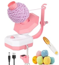 Yarn Winder Electric, Electric Yarn Ball Winder for Crocheting,Compact Yarn C...