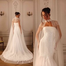Appliques Bridal Wraps Bolero Topper for Bride Wedding Dress Cover Up Jackets