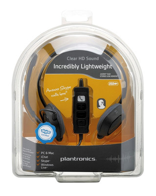 Plantronics Audio 648 Neckband USB Headset,Skype Certified Windows Live - RETAIL