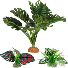 Reptile Artificial Plants, Terrarium Plants Decorations Supplies, Aquarium Fish