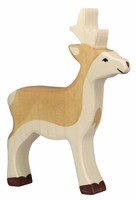 Rehbock Von Holztiger Dammwild Waldtier Holztier Holzreh Spielgut-Auszeichnung